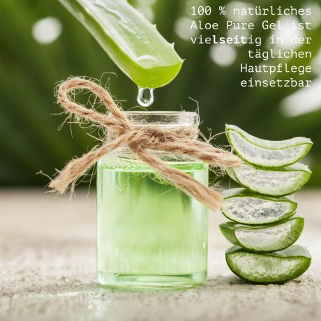 Anwendung des Aloe Vera Gels zur Hautberuhigung